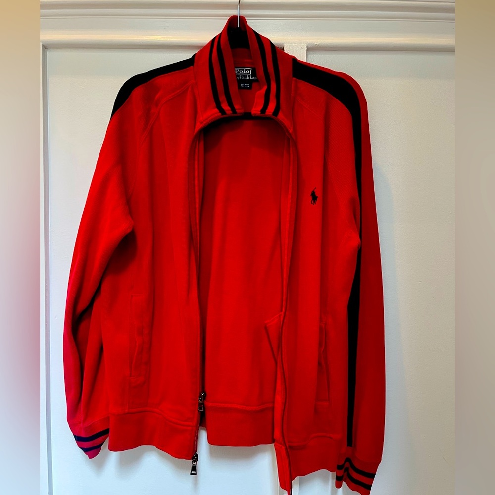 Polo Ralph Lauren Track Jacket – Red & Black